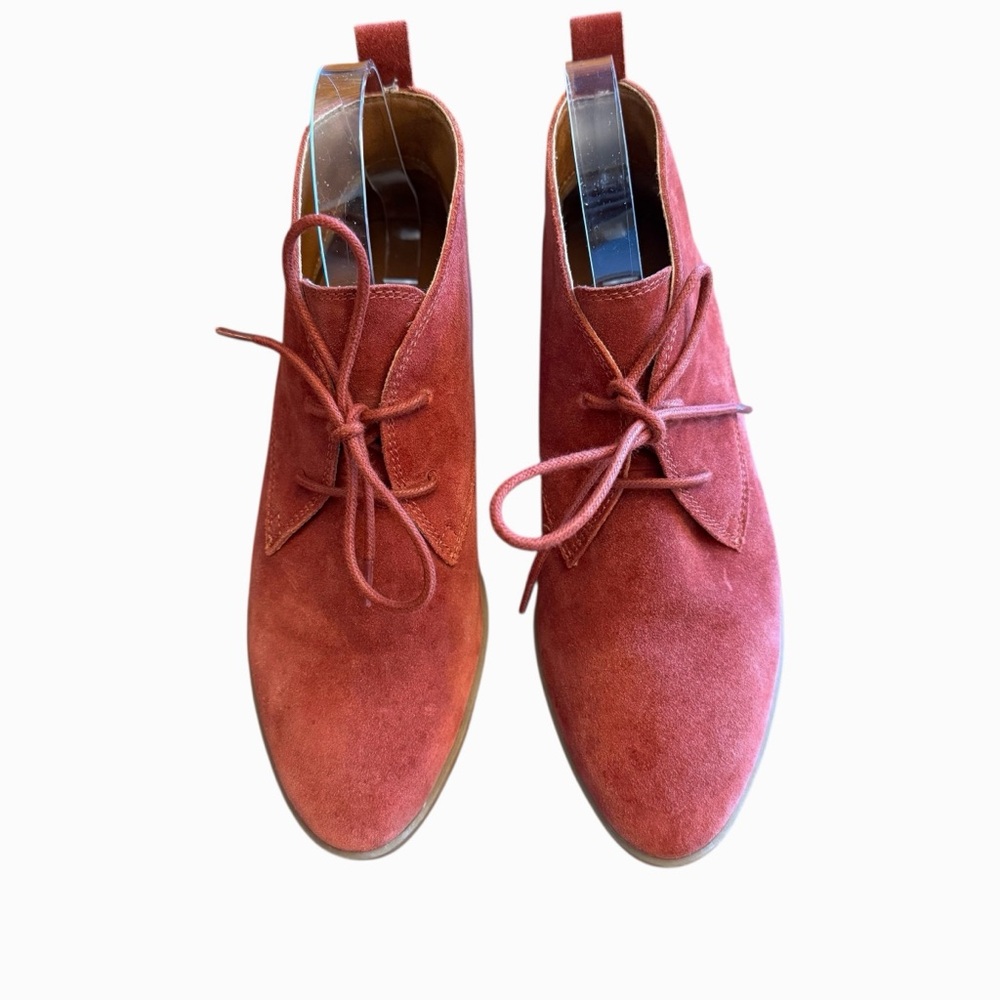 Lucky Brand LK-DEVVO Suede Desert Booties – In Burnt Henna Size 7 EUC